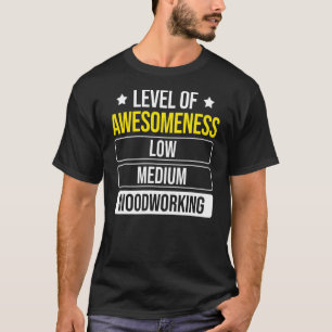 Camiseta Nível De Carpinteiro De Madeira De Consciência