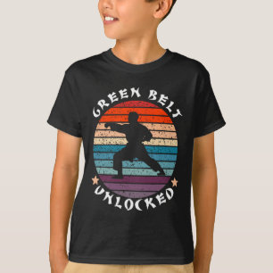 Camiseta Nível de cinta verde Alcance sem bloqueio Karate M