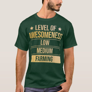 Camiseta Nível de conhecimento dos agricultores