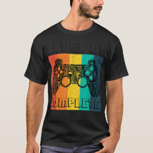 Camiseta Nível de Controladora de Jogos Completa 9 Presente