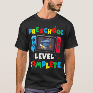 Camiseta Nível de Controle de Jogo Pré-escola Completo Meni