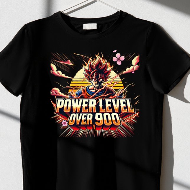 Camiseta Nível de energia acima de 9000 (Criador carregado)