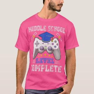 Camiseta Nível De Escola Médio Completa Classe De Graduação