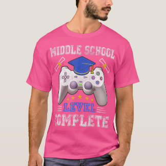 Camiseta Nível De Escola Médio Completa Classe De Graduação