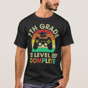Camiseta Nível De Graduação 7 Nível Completar Videos games 