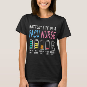 Camiseta Nível de humor da vida útil da bateria de um enfer
