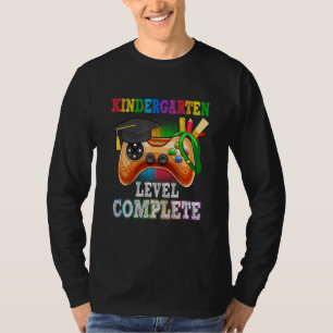Camiseta Nível De Jardim De Infância Concluído No Último Di