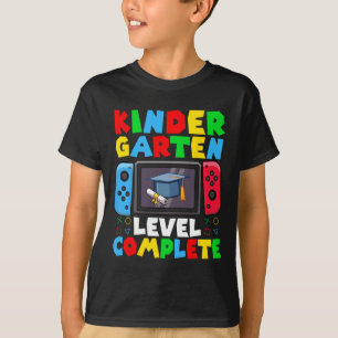 Camiseta Nível De Jardim De Infância Concluído No Último Di