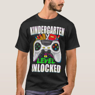 Camiseta Nível de Jardim de Infância Desbloqueado Gamer Pri