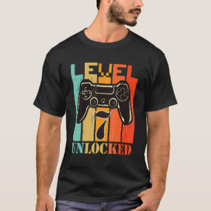 Camiseta Nível de jogador de jogos de azar para 7 Birthday
