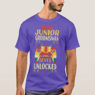 Camiseta Nível de Padrinho de casamento Júnior Desbloqueado