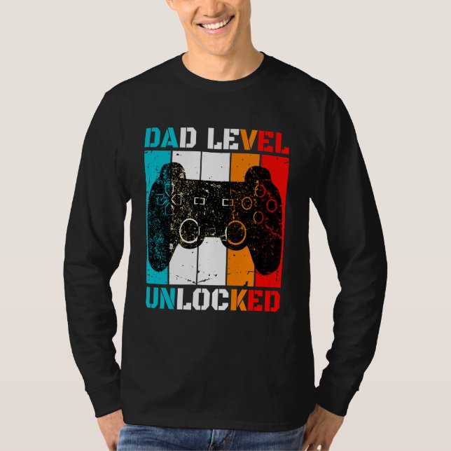 Camiseta Nível de pai Desbloqueado (Frente)
