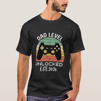 Camiseta nível de pai desbloqueado est 2026 - pai jogador d
