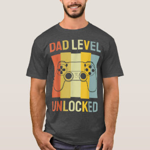 Camiseta Nível De Pai Dos Meninos Desbloqueado Em Breve Par