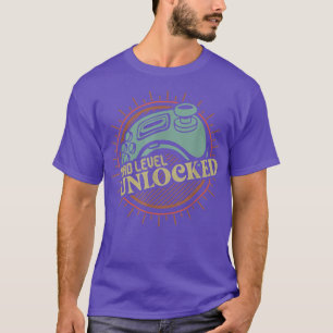 Camiseta NÍVEL DE PAI Mens DESBLOQUEADO Logo Para Ser Pai V