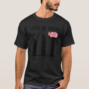 Camiseta Nível De Pessoas De Cachorro Pessoas De Gato Louca