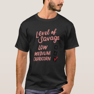 Camiseta Nível De Poupança Baixo Nível Médio De Capric