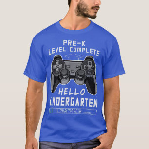 Camiseta Nível de preparação pré-K de saída de videos games