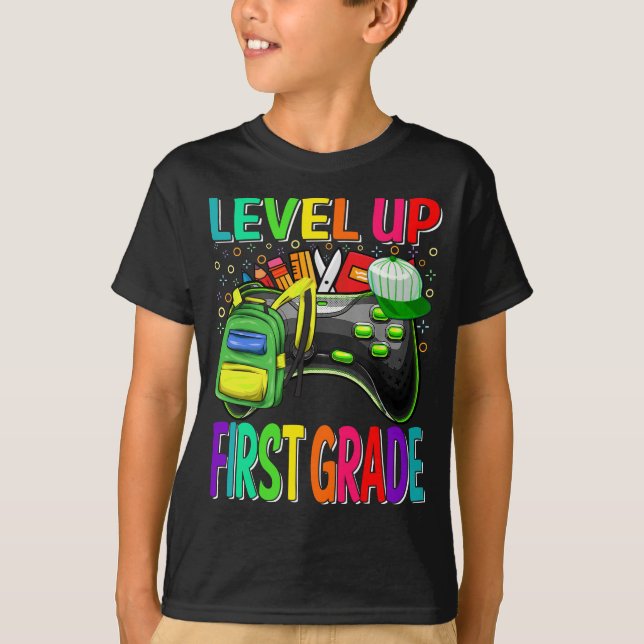 Camiseta Nível De Primeiro Grau De Volta Para A Escola Desb (Frente)
