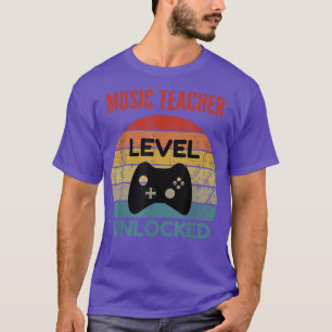 Camiseta Nível De Professora De Música Desbloqueado - Gamer