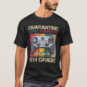 Camiseta Nível De Quarentena Completado De Volta À Escola 4