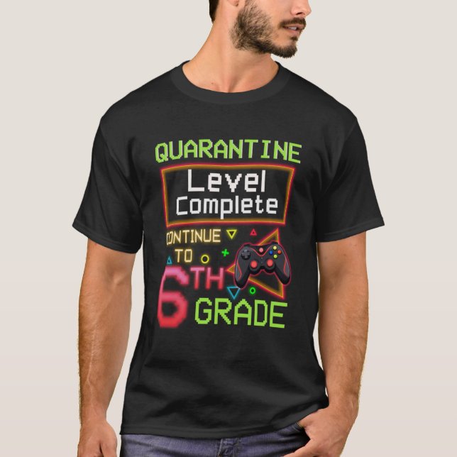 Camiseta Nível de quarentena completo de volta ao nível de  (Frente)