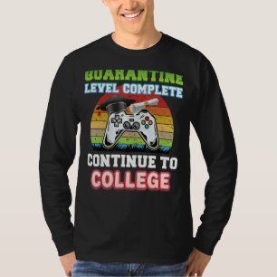 Camiseta Nível de Quarentena Concluído Continuar para Forma