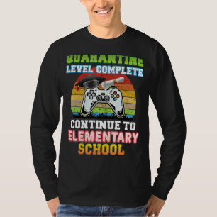 Camiseta Nível de Quarentena Concluído Continuar Para S Ele