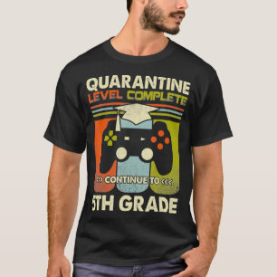 Camiseta Nível de Quarentena Concluído Jogador de Nível 5 d