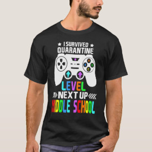 Camiseta Nível De Quarentena Próximo À Escola Média De Volt