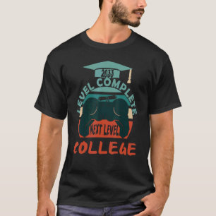 Camiseta Nível de Retro 2033 Concluído Coluna de Próximo Ní