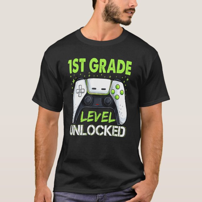 Camiseta Nível De rua 1Roupa De Volta À Ga Escolar (Frente)