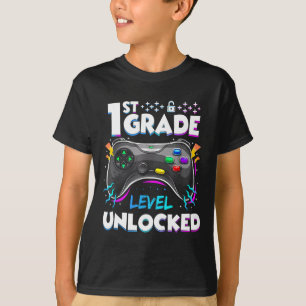 Camiseta Nível De rua Desbloqueado De Volta Para A Escola N