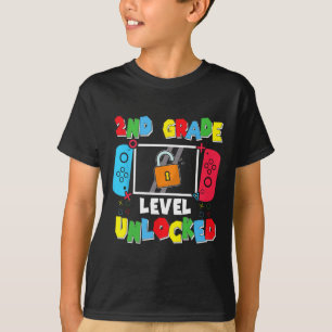 Camiseta Nível De segundo Desbloqueado No Primeiro Dia Da E