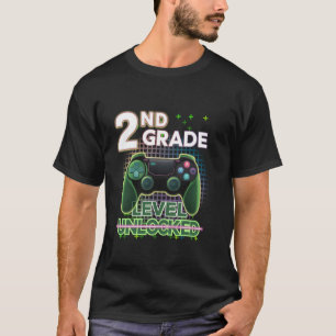 Camiseta Nível de segundo Jogador de Vídeo Desbloqueado Seg