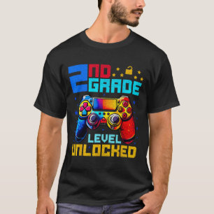 Camiseta Nível de segundo Jogador Desbloqueado Primeiro Dia