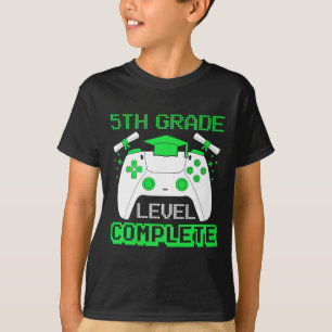 Camiseta Nível de Série Concluído Gamer Formatura 5ª Série