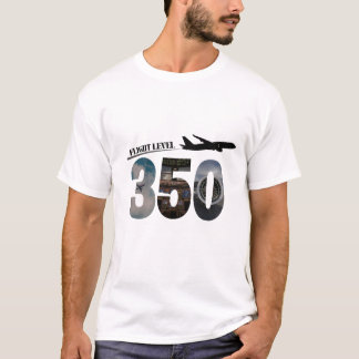 Camiseta Nível de voo 350 - Entusiasta da aviação