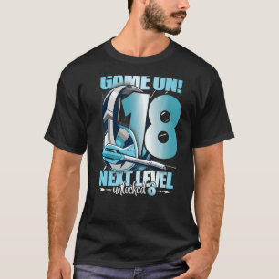 Camiseta Nível desbloqueado 18º Aniversário 18 Anos Garota