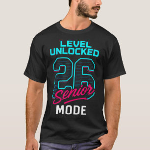 Camiseta Nível Desbloqueado 2026 Modo Senior Gamer Senior C