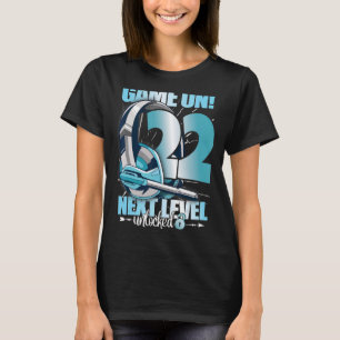Camiseta Nível Desbloqueado 22º Aniversário 22 Anos Mulher 