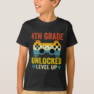 Camiseta Nível Desbloqueado Subiu de Nível Vídeo Game Volta