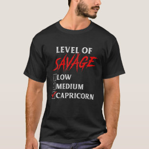Camiseta Nível do Capricórnio Engraçado Zodiac Rainha King
