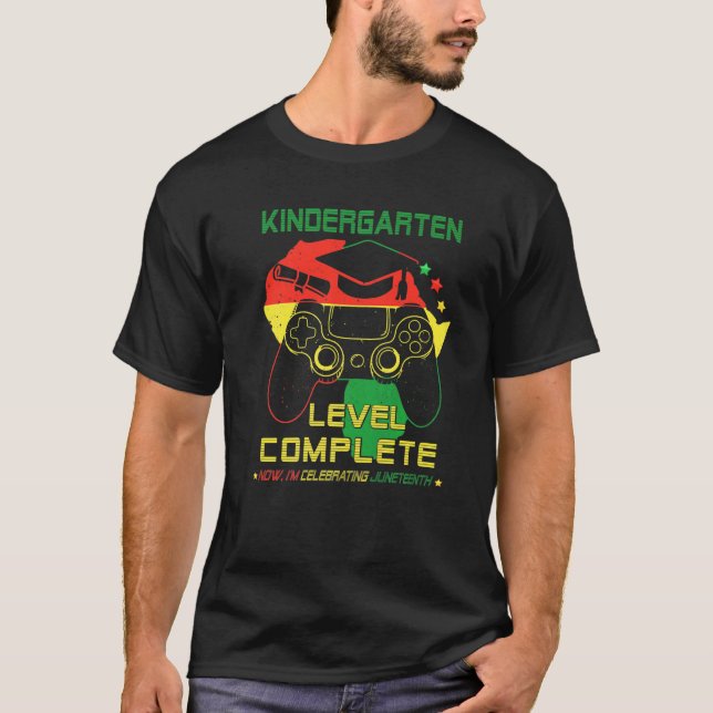 Camiseta Nível do jardim de infância completo agora estou c (Frente)