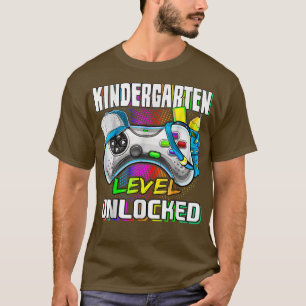 Camiseta Nível Do Jardim De Infância Desbloqueado De Volta