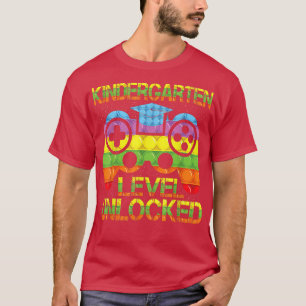 Camiseta Nível Do Jardim De Infância Desbloqueado De Volta