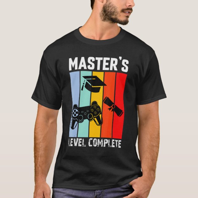 Camiseta Nível do Mestre Concluído Ação de Rolagem da Cinto (Frente)