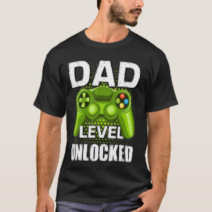 Camiseta Nível Do pai Desbloqueado 2023 Gamer Em Breve