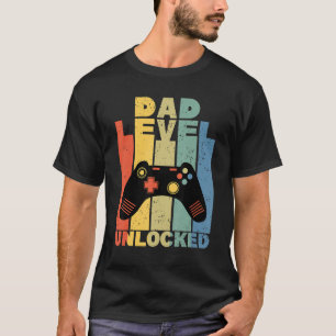 Camiseta Nível Do pai Desbloqueado 2023 Gamer Em Breve