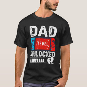 Camiseta Nível Do pai Desbloqueado 2023 Gamer Em Breve
